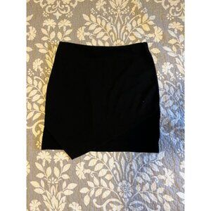 H&M Black Asymmetrical Mini Skirt